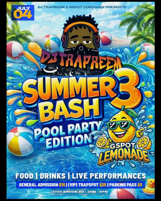 Pack of 4 Pool Party Tickets